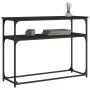 Mesa consola madera de ingeniería negra 100x35,5x75 cm de , Mesas auxiliares - Ref: Foro24-834065, Precio: 51,76 €, Descuento: %