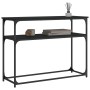 Mesa consola madera de ingeniería negra 100x35,5x75 cm de , Mesas auxiliares - Ref: Foro24-834065, Precio: 52,42 €, Descuento: %