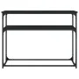 Mesa consola madera de ingeniería negra 100x35,5x75 cm de , Mesas auxiliares - Ref: Foro24-834065, Precio: 51,76 €, Descuento: %