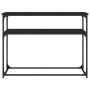 Mesa consola madera de ingeniería negra 100x35,5x75 cm de , Mesas auxiliares - Ref: Foro24-834065, Precio: 52,42 €, Descuento: %