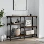 Engineered wood brown oak console table 102x29x75 cm by , Side tables - Ref: Foro24-834084, Price: 56,57 €, Discount: %
