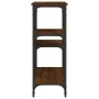 Engineered wood brown oak console table 102x29x75 cm by , Side tables - Ref: Foro24-834084, Price: 56,57 €, Discount: %