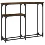 Engineered wood smoked oak console table 90x22.5x75 cm by , Side tables - Ref: Foro24-834092, Price: 40,90 €, Discount: %
