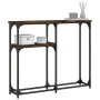 Engineered wood smoked oak console table 90x22.5x75 cm by , Side tables - Ref: Foro24-834092, Price: 40,90 €, Discount: %