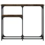 Engineered wood smoked oak console table 90x22.5x75 cm by , Side tables - Ref: Foro24-834092, Price: 40,90 €, Discount: %