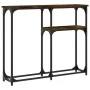 Engineered wood smoked oak console table 90x22.5x75 cm by , Side tables - Ref: Foro24-834092, Price: 40,90 €, Discount: %