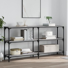 Engineered wood gray Sonoma console table 150x29x75 cm by , Side tables - Ref: Foro24-834108, Price: 83,41 €, Discount: %