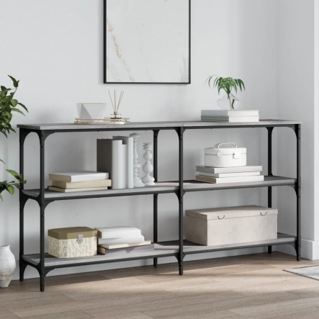 Sonoma Konsolentisch aus grauem Holzwerkstoff 150x29x75 cm von , Seitentische - Ref: Foro24-834108, Preis: 83,41 €, Rabatt: %