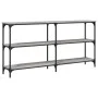 Engineered wood gray Sonoma console table 150x29x75 cm by , Side tables - Ref: Foro24-834108, Price: 82,10 €, Discount: %