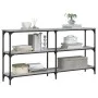 Engineered wood gray Sonoma console table 150x29x75 cm by , Side tables - Ref: Foro24-834108, Price: 82,10 €, Discount: %