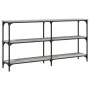 Engineered wood gray Sonoma console table 150x29x75 cm by , Side tables - Ref: Foro24-834108, Price: 82,10 €, Discount: %