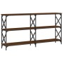 Mesa consola madera de ingeniería marrón roble 156x28x80,5 cm de , Mesas auxiliares - Ref: Foro24-835428, Precio: 80,03 €, De...