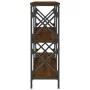 Engineered wood brown oak console table 156x28x80.5 cm by , Side tables - Ref: Foro24-835428, Price: 63,33 €, Discount: %