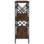 Mesa consola madera de ingeniería marrón roble 156x28x80,5 cm de , Mesas auxiliares - Ref: Foro24-835428, Precio: 80,03 €, De...