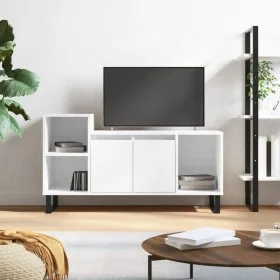 Hochglanzweißer TV-Schrank aus Sperrholz, 100 x 35 x 55 cm von , TV-Möbel - Ref: Foro24-831326, Preis: 70,35 €, Rabatt: %
