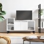 Hochglanzweißer TV-Schrank aus Sperrholz, 100 x 35 x 55 cm von , TV-Möbel - Ref: Foro24-831326, Preis: 71,22 €, Rabatt: %