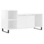 Glossy white plywood TV cabinet 100x35x55 cm by , TV Furniture - Ref: Foro24-831326, Price: 70,35 €, Discount: %