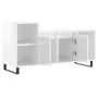 Glossy white plywood TV cabinet 100x35x55 cm by , TV Furniture - Ref: Foro24-831326, Price: 70,35 €, Discount: %