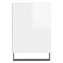 Glossy white plywood TV cabinet 100x35x55 cm by , TV Furniture - Ref: Foro24-831326, Price: 70,35 €, Discount: %