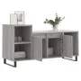 Sonoma gray plywood TV cabinet 100x35x55 cm by , TV Furniture - Ref: Foro24-831330, Price: 68,38 €, Discount: %