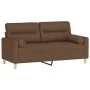 2-seater sofa with brown fabric cushions 140 cm by , Sofas - Ref: Foro24-3200824, Price: 222,35 €, Discount: %
