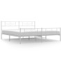 Metallbettgestell mit Kopf- und Fußteil weiß 183x213 cm von , Betten und Lattenroste - Ref: Foro24-355339, Preis: 134,08 €, R...
