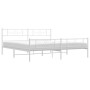Metallbettgestell mit Kopf- und Fußteil weiß 183x213 cm von , Betten und Lattenroste - Ref: Foro24-355339, Preis: 134,08 €, R...