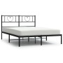 Bettgestell mit schwarzem Metallkopfteil 120x190 cm von , Betten und Lattenroste - Ref: Foro24-355460, Preis: 104,97 €, Rabat...