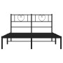 Bettgestell mit schwarzem Metallkopfteil 120x190 cm von , Betten und Lattenroste - Ref: Foro24-355460, Preis: 104,97 €, Rabat...