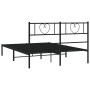 Bettgestell mit schwarzem Metallkopfteil 120x190 cm von , Betten und Lattenroste - Ref: Foro24-355460, Preis: 104,97 €, Rabat...