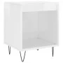 Glossy white engineered wood bedside table 40x35x50 cm by , Nightstands - Ref: Foro24-830720, Price: 37,17 €, Discount: %