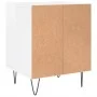Glossy white engineered wood bedside table 40x35x50 cm by , Nightstands - Ref: Foro24-830720, Price: 37,17 €, Discount: %