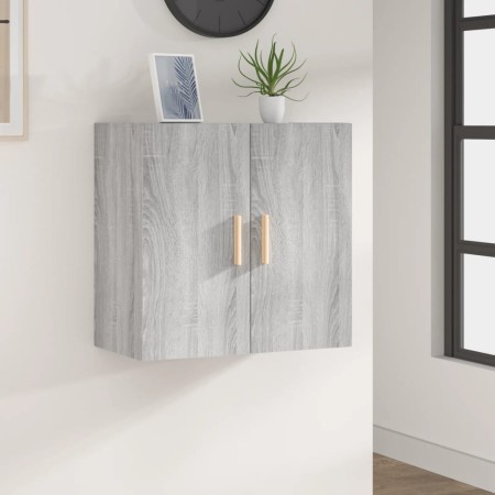 Sonoma-Wandschrank aus grauem Sperrholz, 60 x 30 x 60 cm von , Schließfächer und Lagerschränke - Ref: Foro24-817592, Preis: 5...