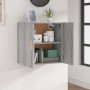 Sonoma-Wandschrank aus grauem Sperrholz, 60 x 30 x 60 cm von , Schließfächer und Lagerschränke - Ref: Foro24-817592, Preis: 5...