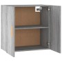 Sonoma-Wandschrank aus grauem Sperrholz, 60 x 30 x 60 cm von , Schließfächer und Lagerschränke - Ref: Foro24-817592, Preis: 5...