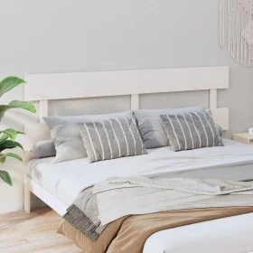 Bettkopfteil aus massivem weißem Kiefernholz, 184 x 3 x 81 cm von , Kopf- und Fußteile - Ref: Foro24-819086, Preis: 44,69 €, ...