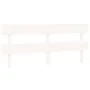 Bettkopfteil aus massivem weißem Kiefernholz, 184 x 3 x 81 cm von , Kopf- und Fußteile - Ref: Foro24-819086, Preis: 44,69 €, ...