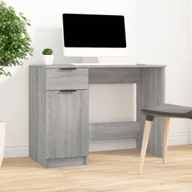 Sonoma gray plywood desk 100x50x75 cm by , Desks - Ref: Foro24-817127, Price: 99,92 €, Discount: %