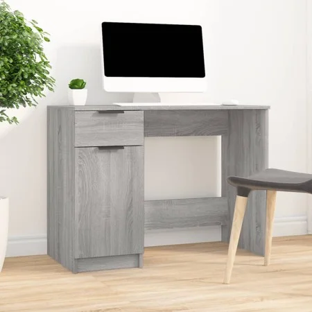Escritorio de madera contrachapada gris Sonoma 100x50x75 cm de , Escritorios - Ref: Foro24-817127, Precio: 99,92 €, Descuento: %