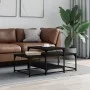 Mitteltisch aus schwarzem Ingenieurholz 102x60x45 cm von , Couchtisch - Ref: Foro24-835314, Preis: 46,32 €, Rabatt: %