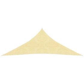 Toldo de vela triangular HDPE 3,6x3,6x3,6 m beige de vidaXL, Sombrillas - Ref: Foro24-42285, Precio: 20,10 €, Descuento: %