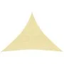 HDPE triangular sail awning 3.6x3.6x3.6 m beige by vidaXL, Umbrellas - Ref: Foro24-42285, Price: 22,65 €, Discount: %