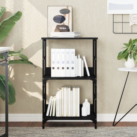 Schwarzes Holzwerkstoffregal 50x33x82 cm von , Bücherregale und Regale - Ref: Foro24-835264, Preis: 39,77 €, Rabatt: %