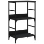 Schwarzes Holzwerkstoffregal 50x33x82 cm von , Bücherregale und Regale - Ref: Foro24-835264, Preis: 39,77 €, Rabatt: %
