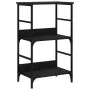 Schwarzes Holzwerkstoffregal 50x33x82 cm von , Bücherregale und Regale - Ref: Foro24-835264, Preis: 39,22 €, Rabatt: %