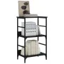 Schwarzes Holzwerkstoffregal 50x33x82 cm von , Bücherregale und Regale - Ref: Foro24-835264, Preis: 39,22 €, Rabatt: %