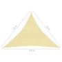 HDPE triangular sail awning 3.6x3.6x3.6 m beige by vidaXL, Umbrellas - Ref: Foro24-42285, Price: 22,65 €, Discount: %