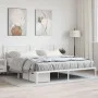 Metallbettgestell mit weißem Kopfteil 183x213 cm von , Betten und Lattenroste - Ref: Foro24-372233, Preis: 98,17 €, Rabatt: %