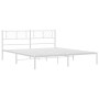 Metallbettgestell mit weißem Kopfteil 183x213 cm von , Betten und Lattenroste - Ref: Foro24-372233, Preis: 99,57 €, Rabatt: %