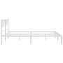 Metallbettgestell mit weißem Kopfteil 183x213 cm von , Betten und Lattenroste - Ref: Foro24-372233, Preis: 99,57 €, Rabatt: %